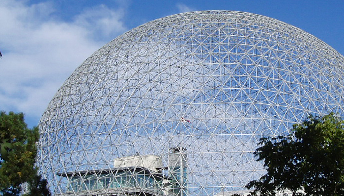 photo of a geodesic dome.