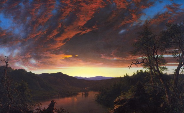 twilight in the wilderness frederick edwin church